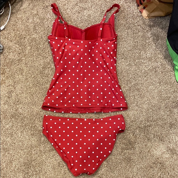 Red Polka Dot Bikini Set - Picture 2 of 5
